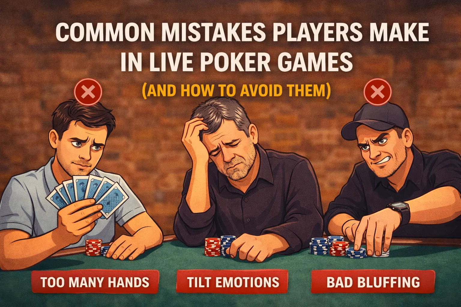common mistakes players make in live poker games_result